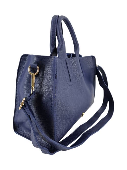 borsa donna a tracolla in ecopelle blu Fez | 003BLU CHINA